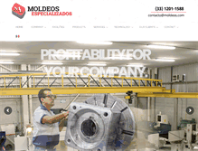 Tablet Screenshot of moldeos.com